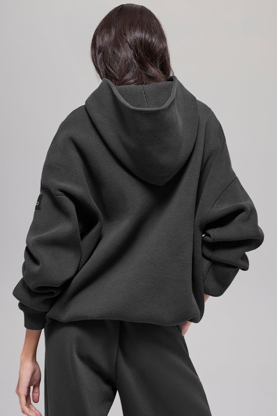 alo Scholar Hooded Sweater - Anthracite