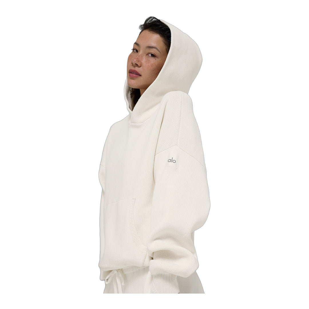 alo Scholar Hooded Sweater - Ivory