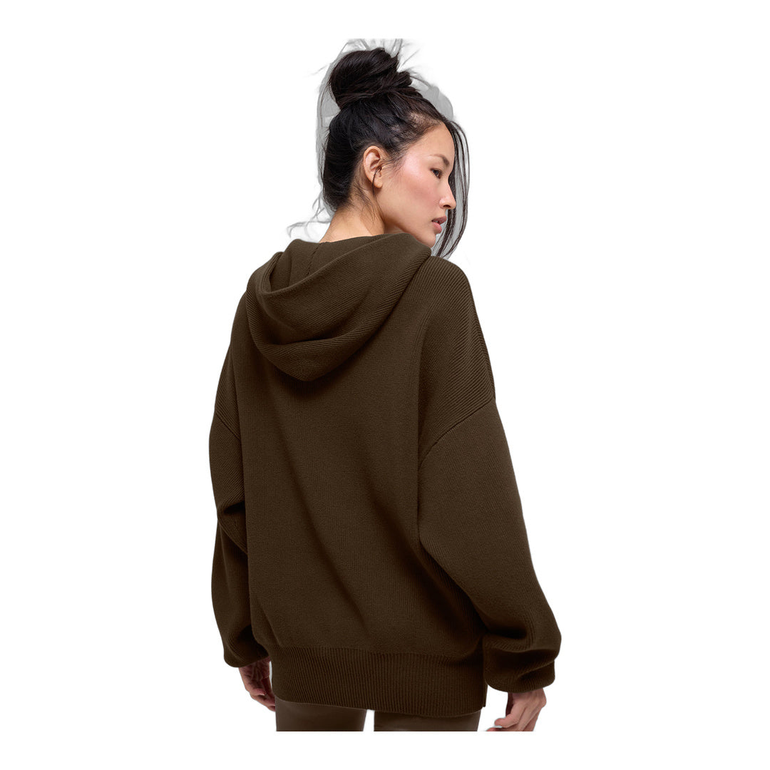 alo Scholar Hooded Sweater - Espresso