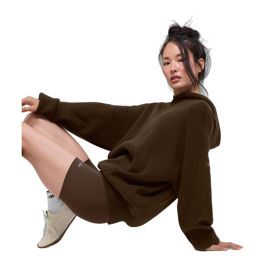 alo Scholar Hooded Sweater - Espresso