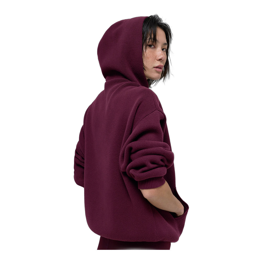 alo Scholar Hooded Sweater - Burgundy