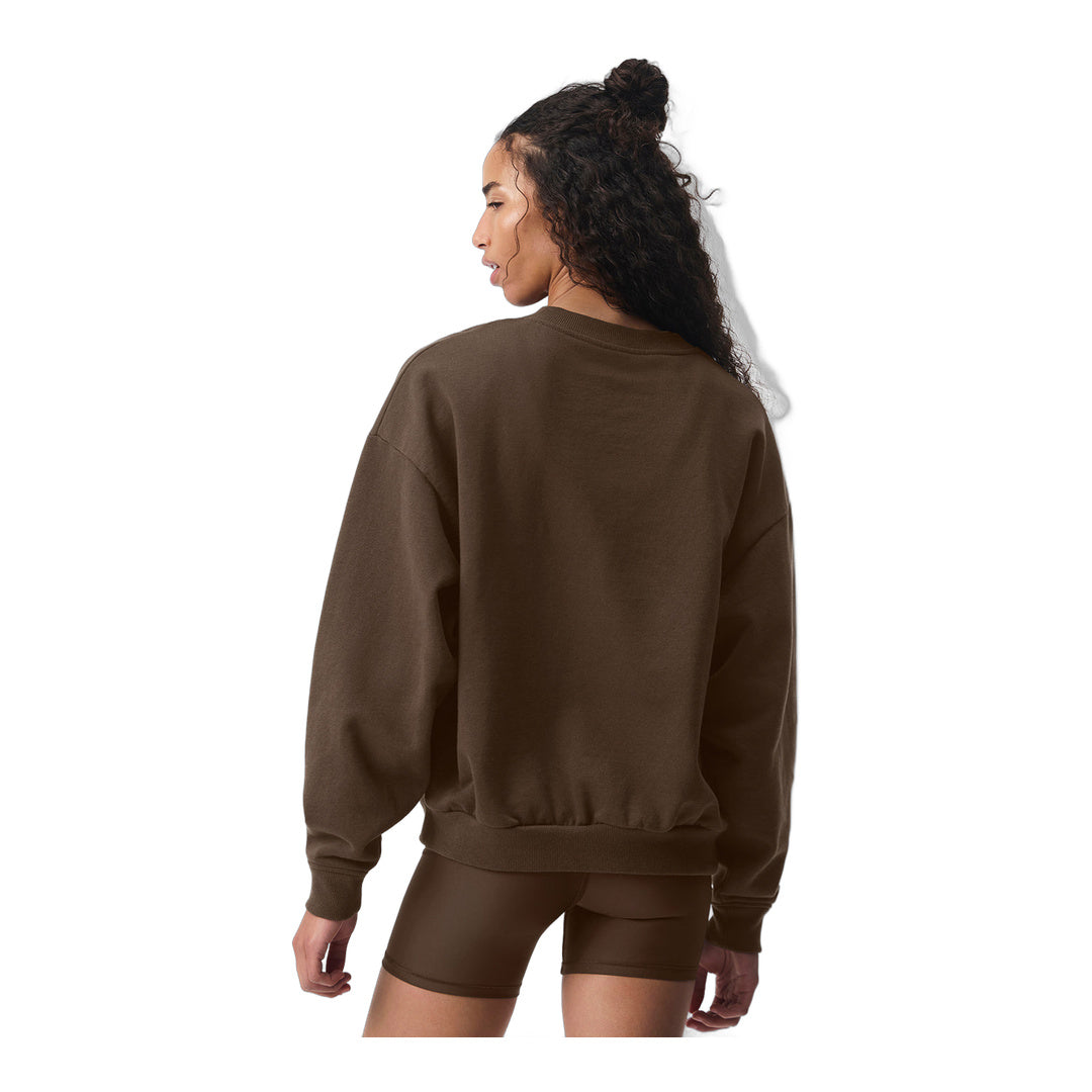 alo Accolade Crew Neck Pullover - Espresso