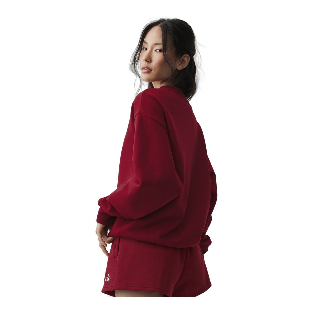 alo Accolade Crew Neck Pullover - Summer Romance Red