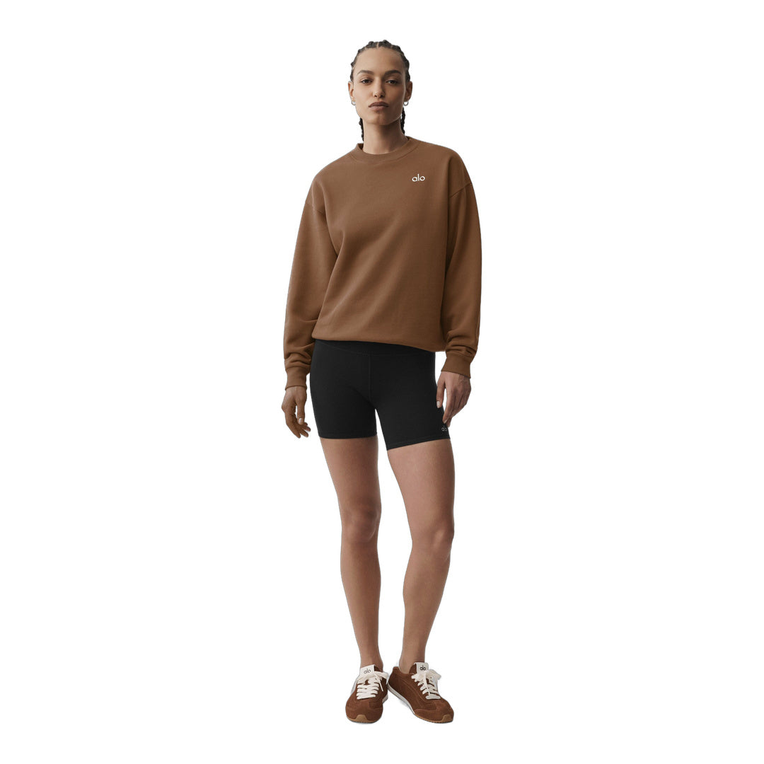 alo Accolade Crew Neck Pullover - Sun Kissed Brown