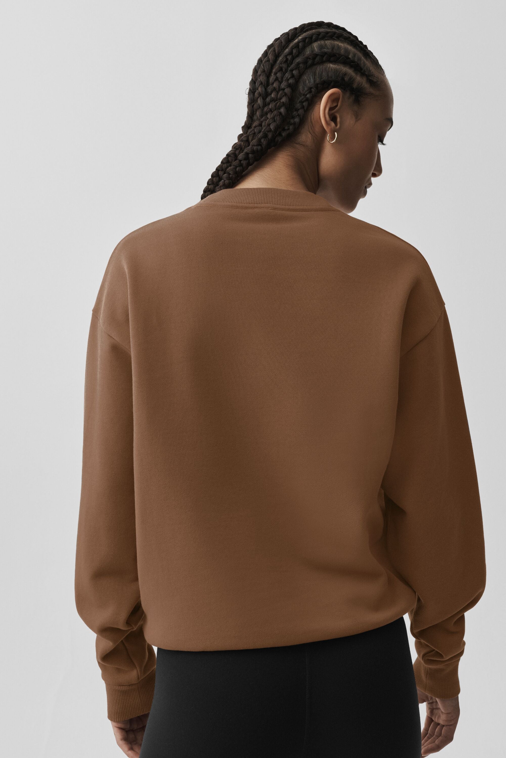 alo Accolade Crew Neck Pullover - Sun Kissed Brown