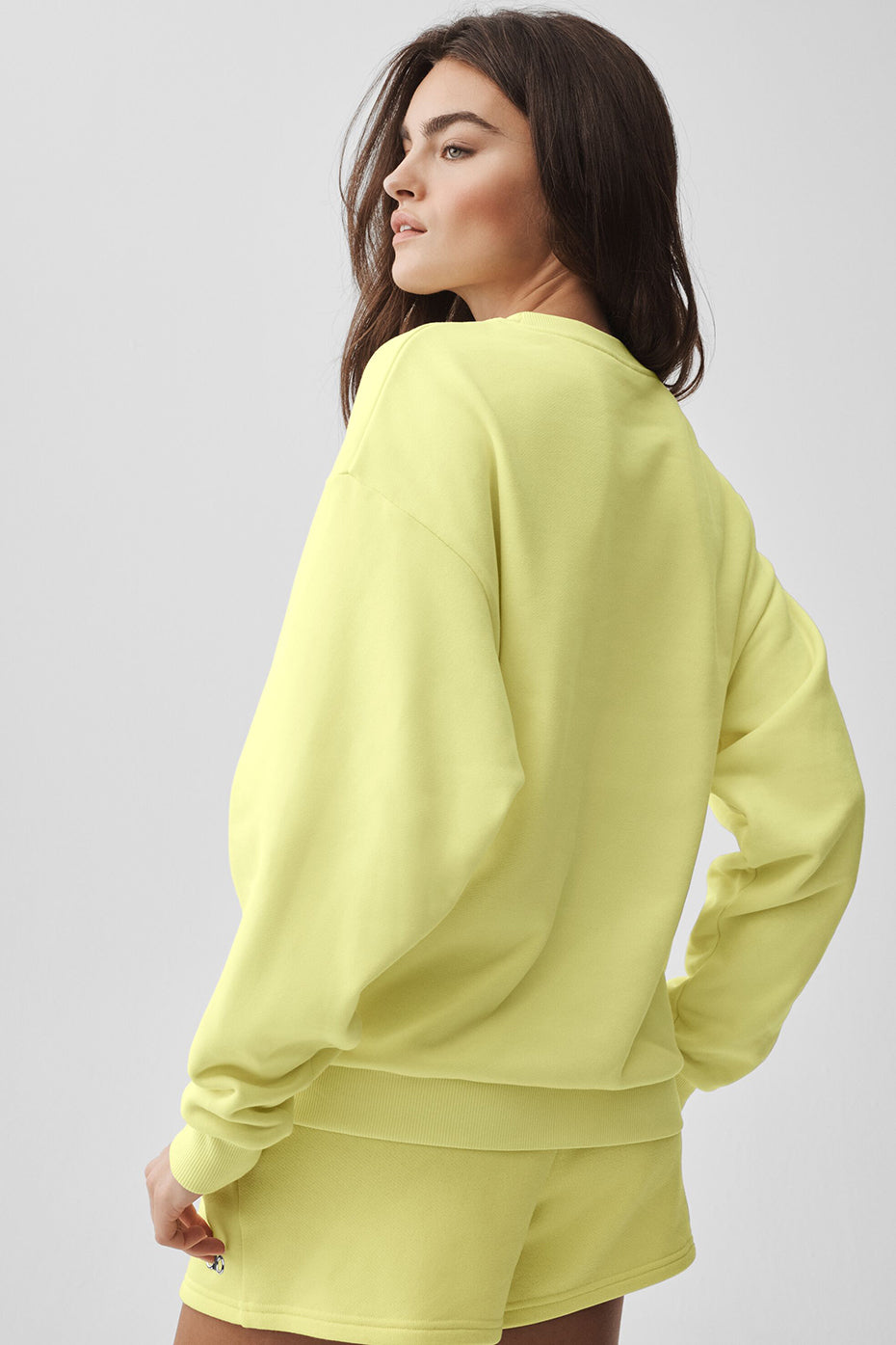 alo Accolade Crew Neck Pullover - Sunshine
