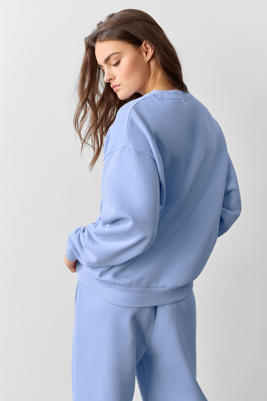 alo Accolade Crew Neck Pullover - Light Provence Blue