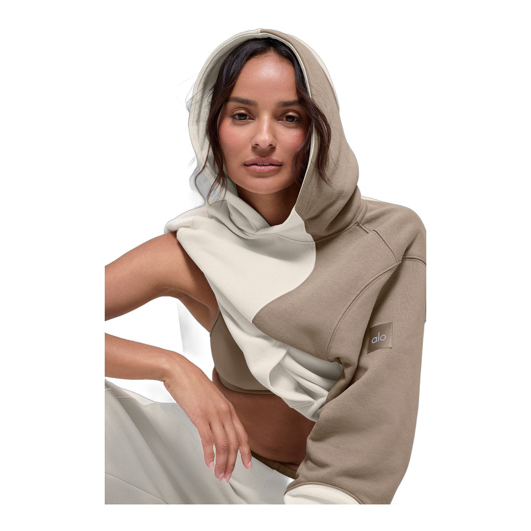 alo Make Waves Hoodie - Ivory/Bone/Gravel