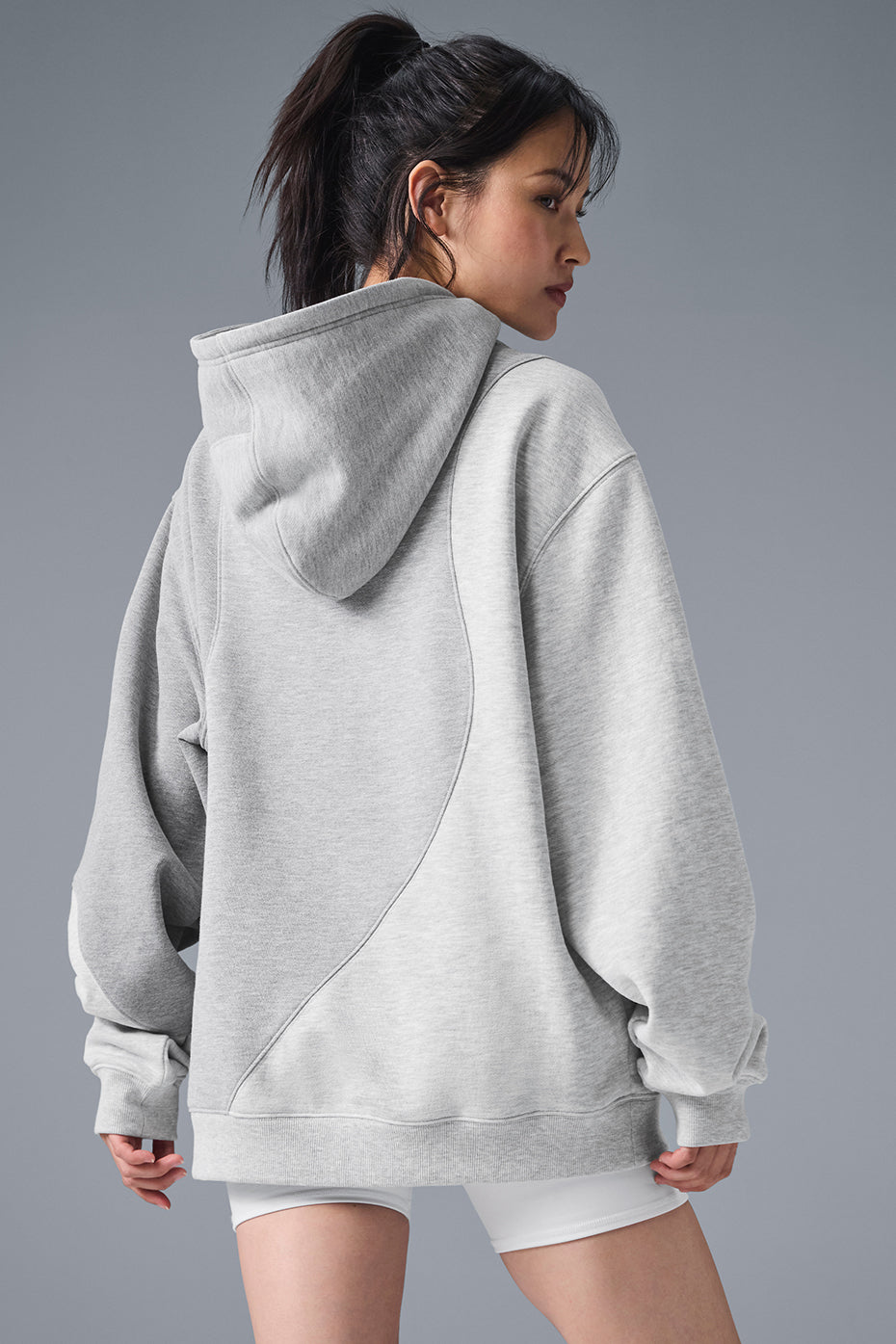 alo Make Waves Hoodie - Athletic Heather Grey Tonal