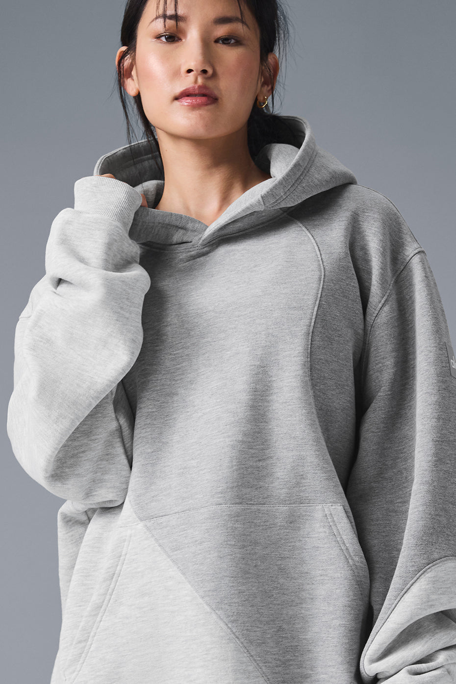 alo Make Waves Hoodie - Athletic Heather Grey Tonal