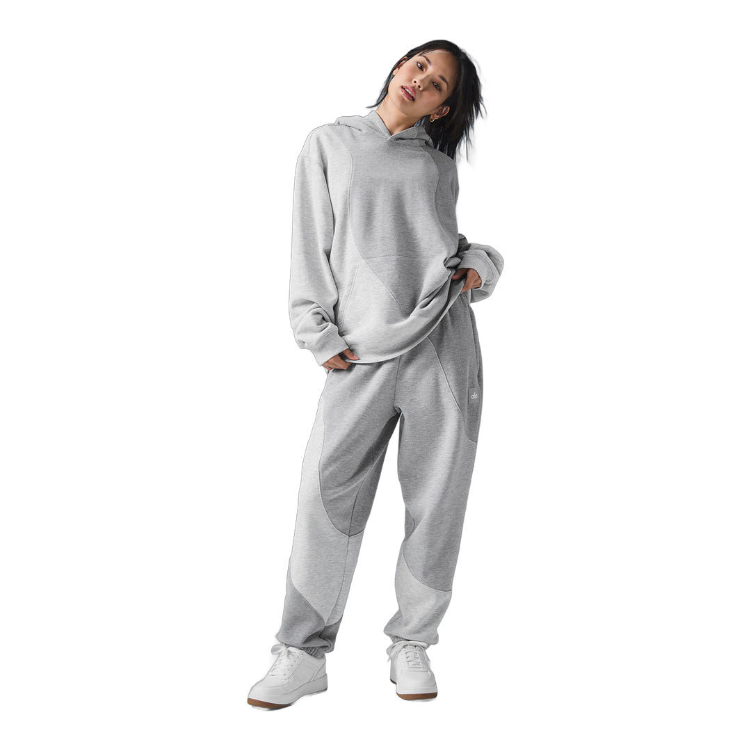 alo Make Waves Hoodie - Athletic Heather Grey Tonal