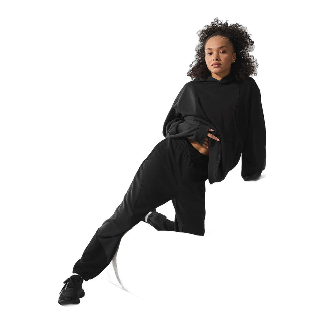 alo Make Waves Hoodie - Vintage Black Tonal