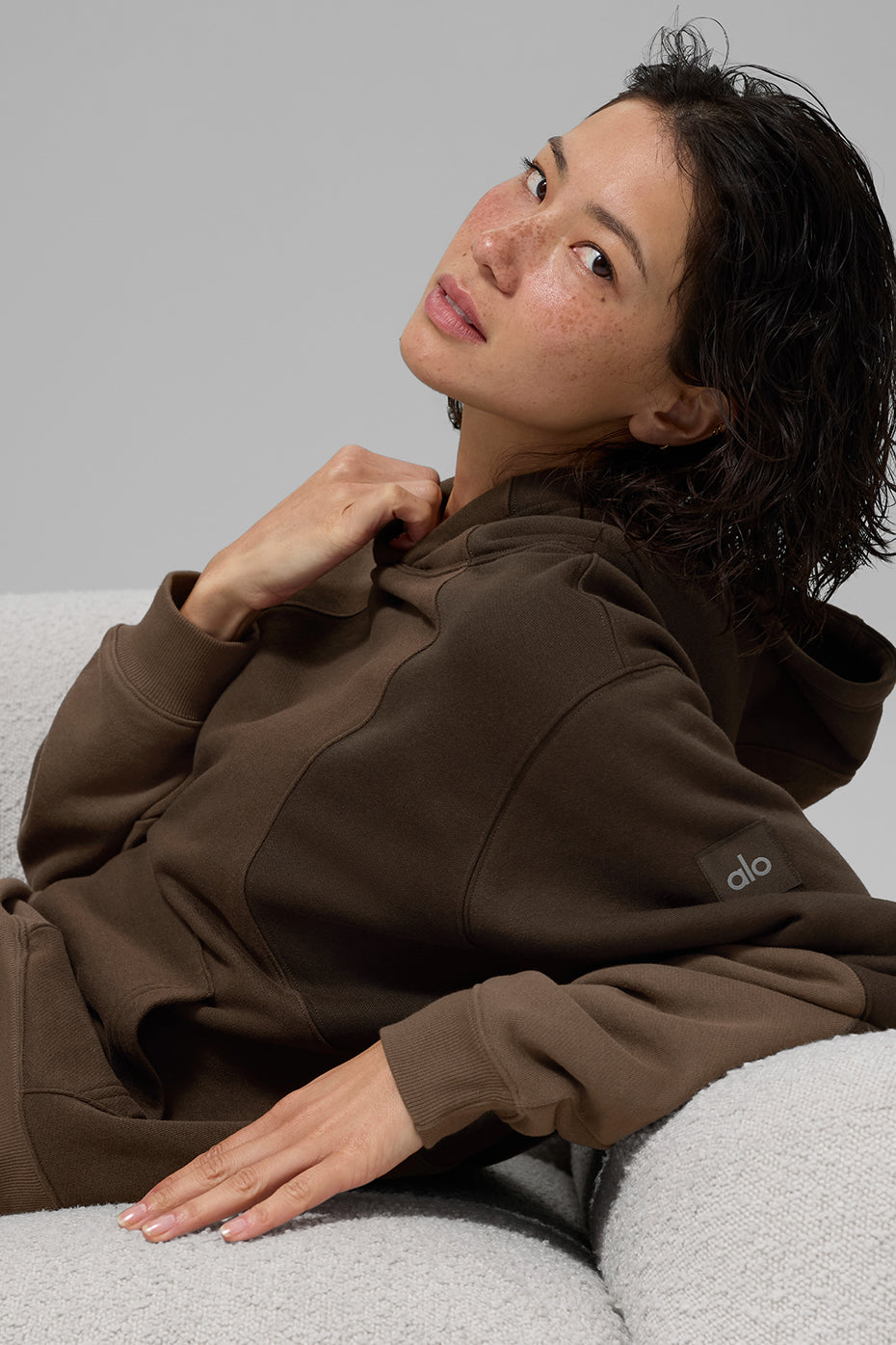 alo Make Waves Hoodie - Espresso Tonal