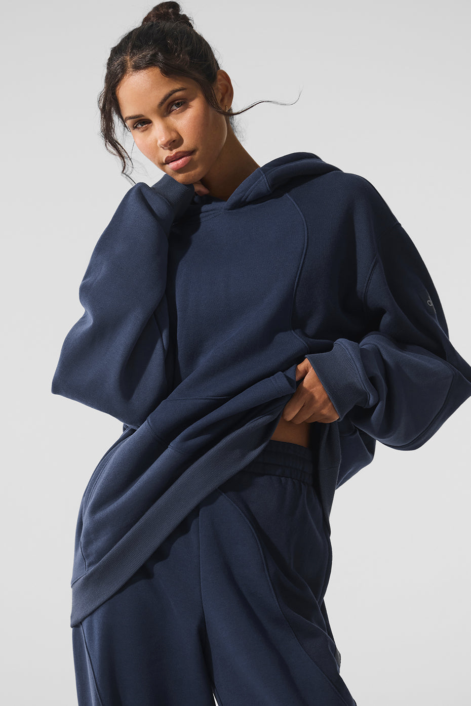 alo Make Waves Hoodie - Navy Tonal