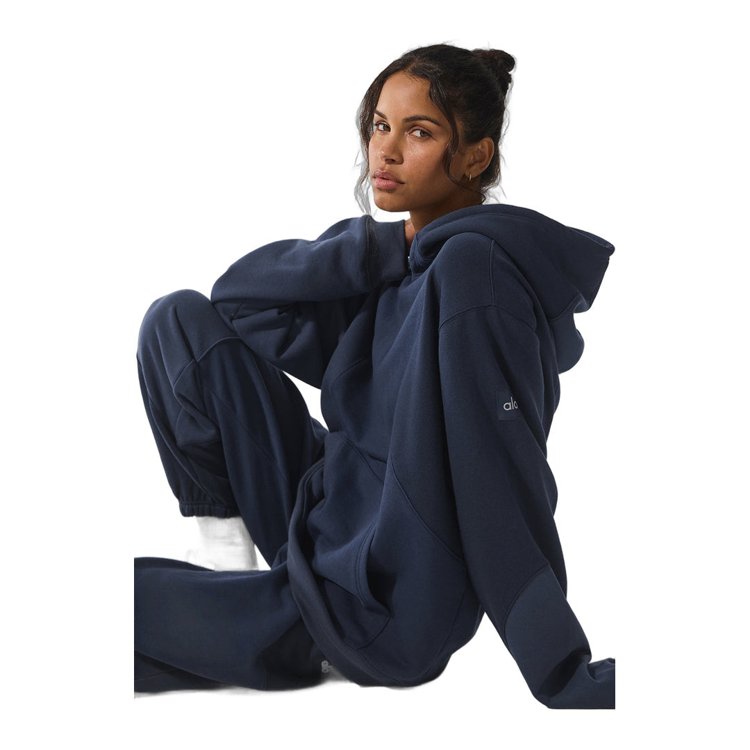 alo Make Waves Hoodie - Navy Tonal