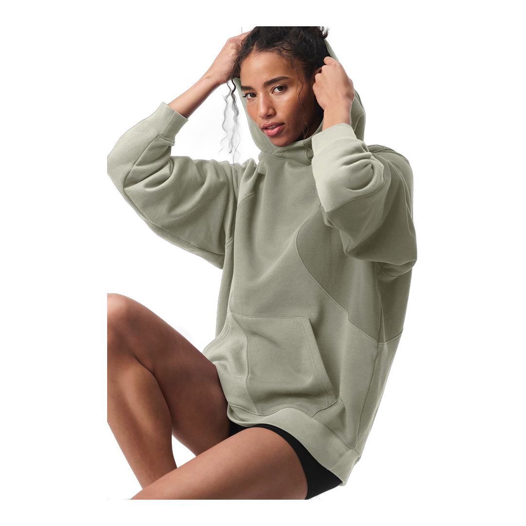 alo Make Waves Hoodie - Limestone Tonal