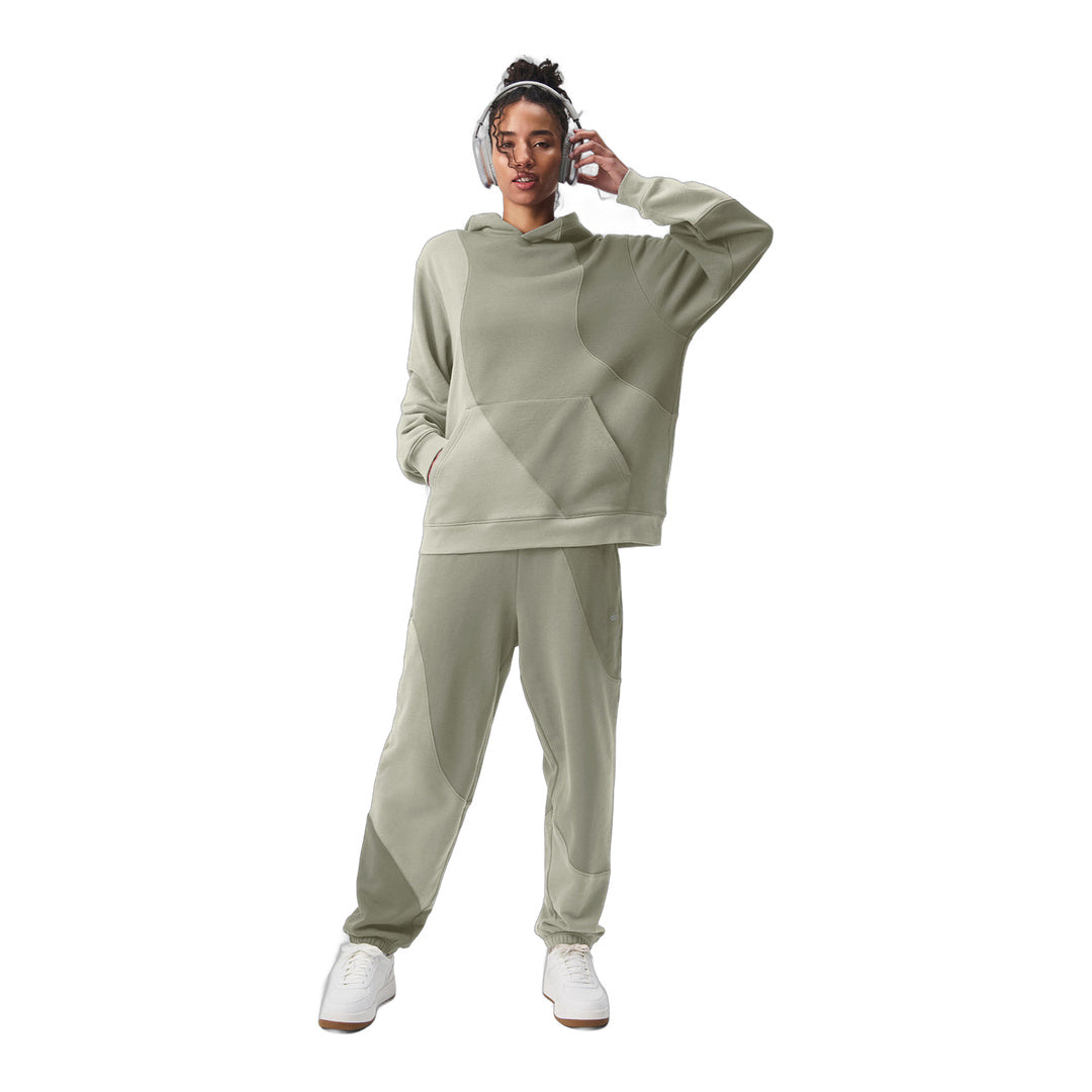 alo Make Waves Hoodie - Limestone Tonal