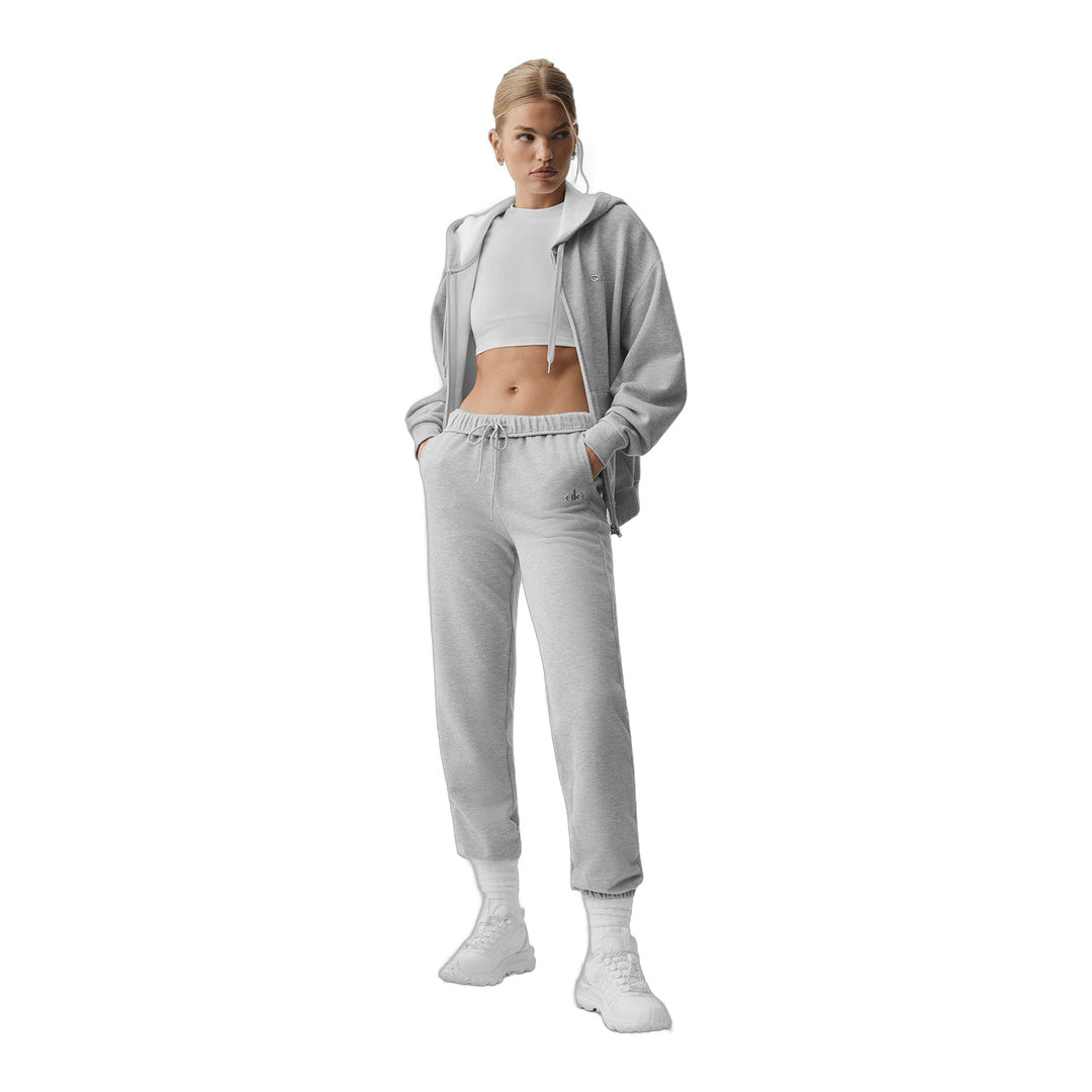 alo Accolade Full Zip Hoodie - Athletic Heather Grey
