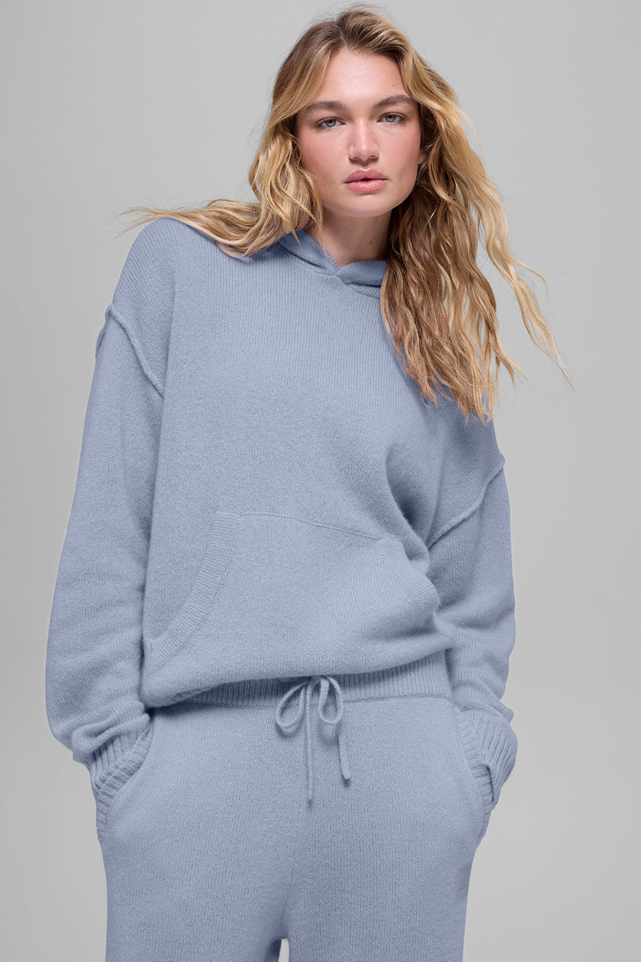 alo Wool Cashmere New Class Hoodie - Winter Frost