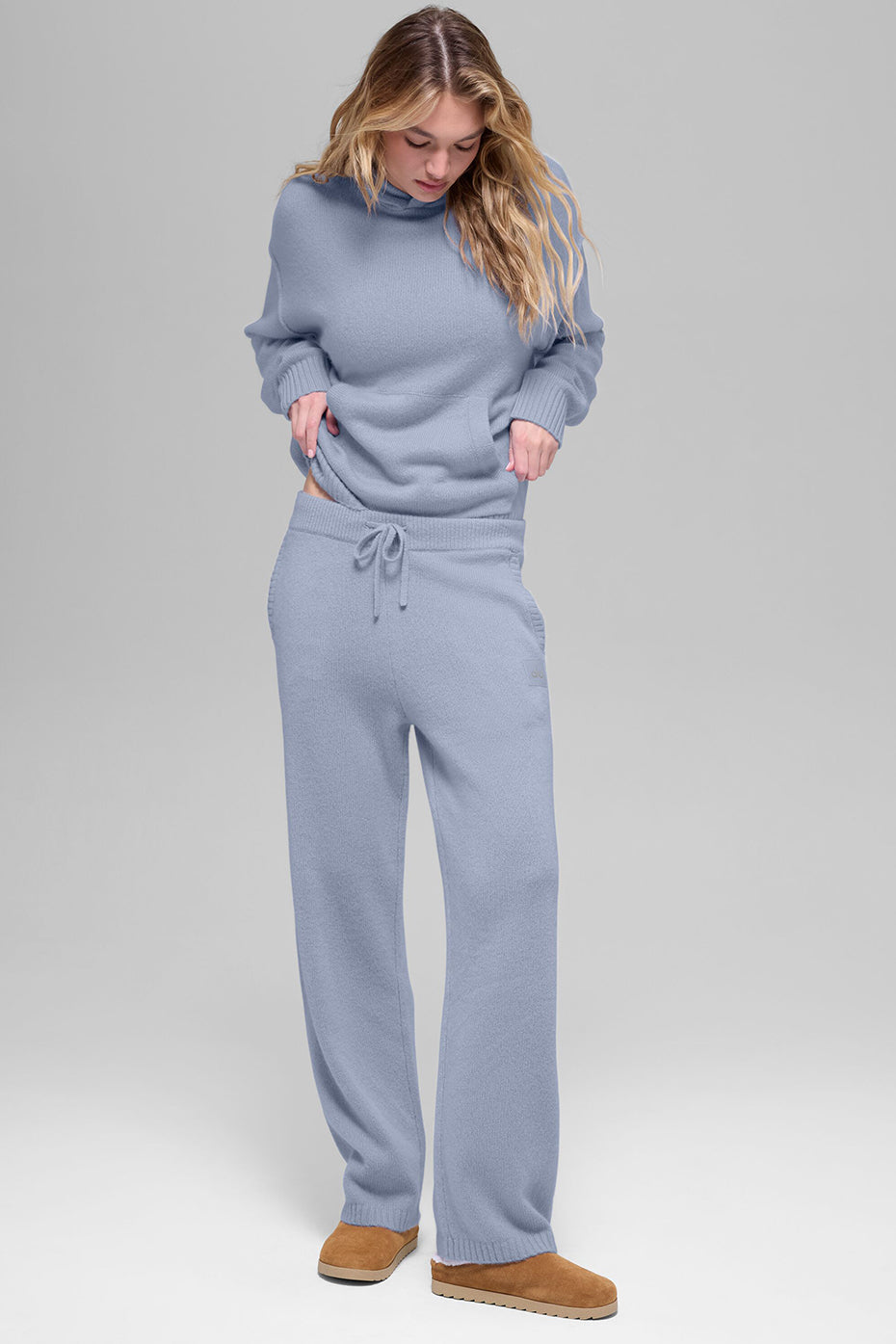 alo Wool Cashmere New Class Hoodie - Winter Frost