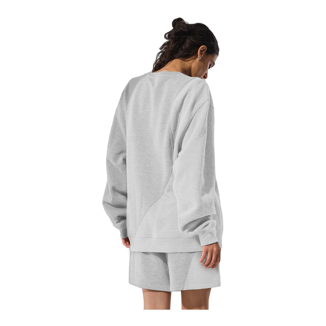 alo Make Waves Crew Neck Pullover - Athletic Heather Grey Tonal