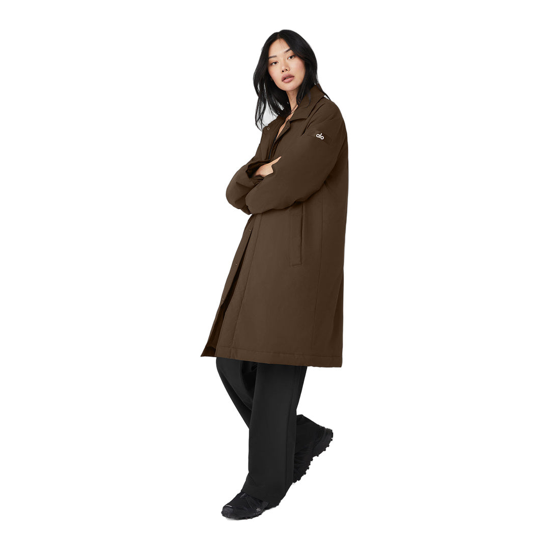 alo Signature Overcoat - Espresso