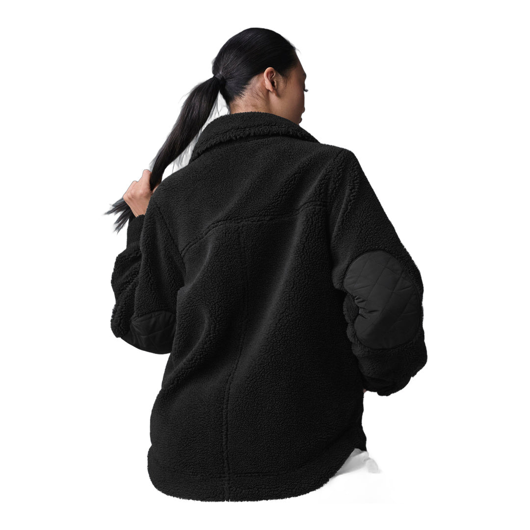 alo Sherpa Edge Shacket - Black
