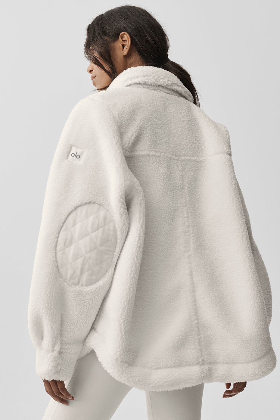 alo Sherpa Edge Shacket - Ivory