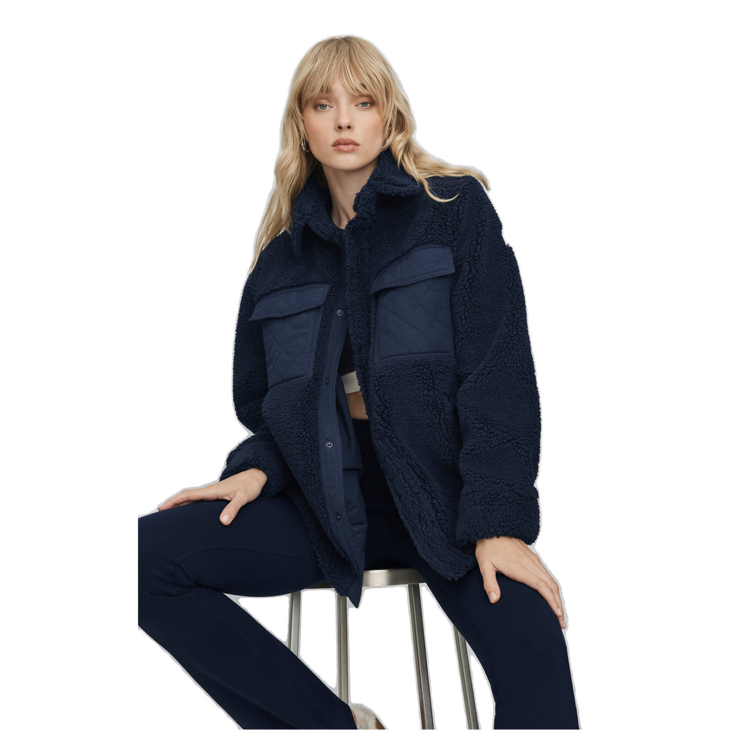 ALO Sherpa Edge Shacket - Navy