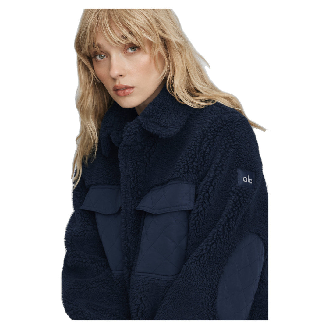 ALO Sherpa Edge Shacket - Navy