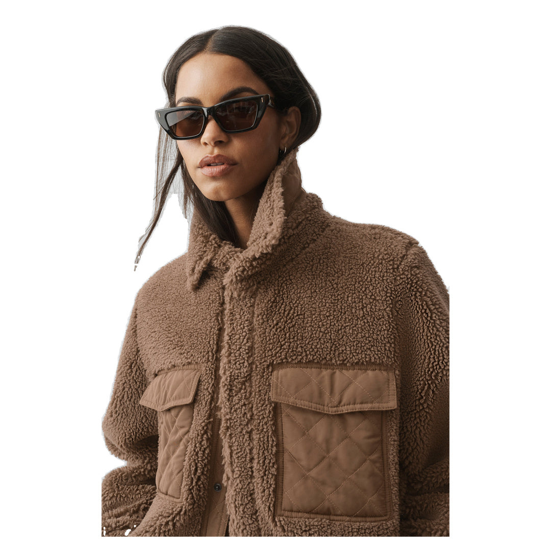 ALO Sherpa Edge Shacket - Java Brown