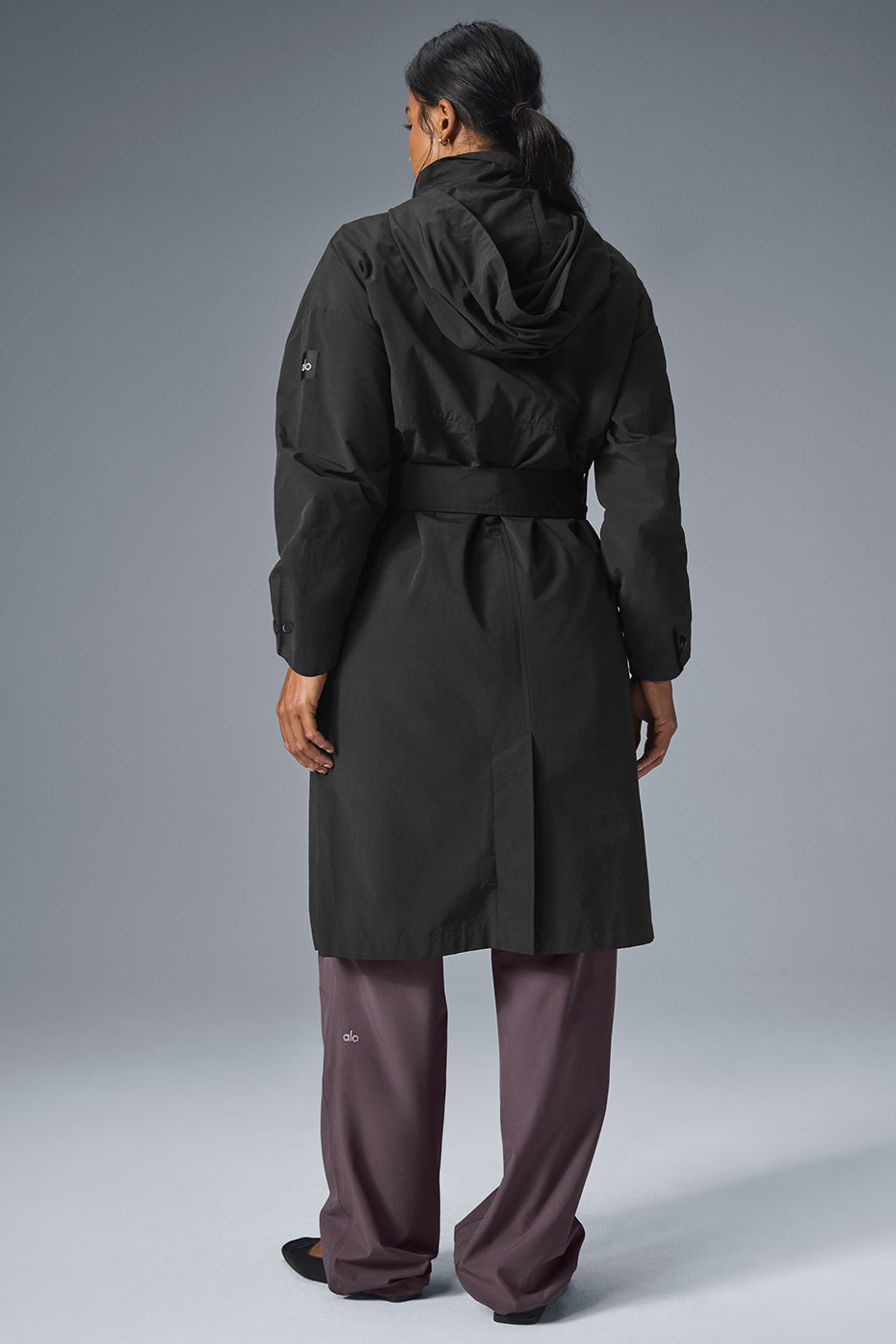 alo Crinkle On The Move Trench - Black