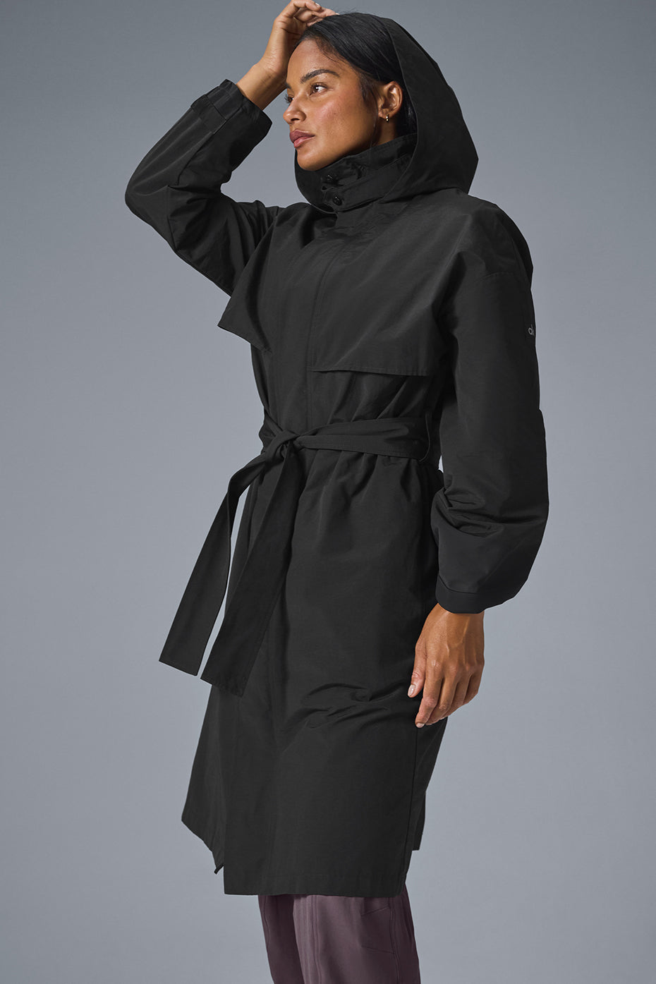 alo Crinkle On The Move Trench - Black