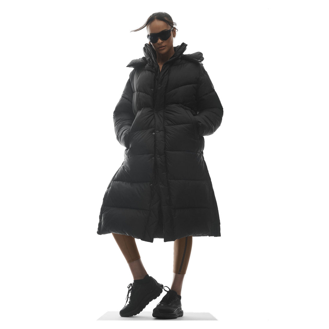 ALO Gold Rush Puffer Trench - Black