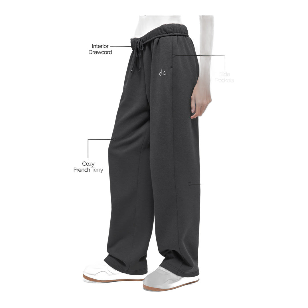 alo Accolade Straight Leg Sweatpant - Anthracite