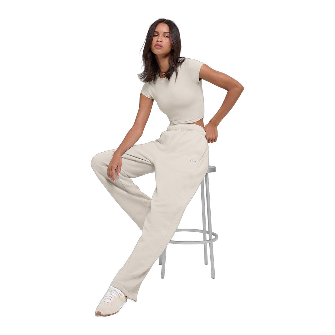 alo Accolade Straight Leg Sweatpant - Bone