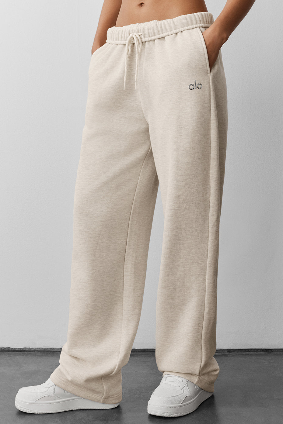 alo Accolade Straight Leg Sweatpant - Oatmeal Heather