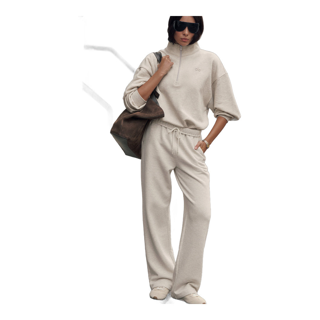 alo Accolade Straight Leg Sweatpant - Oatmeal Heather