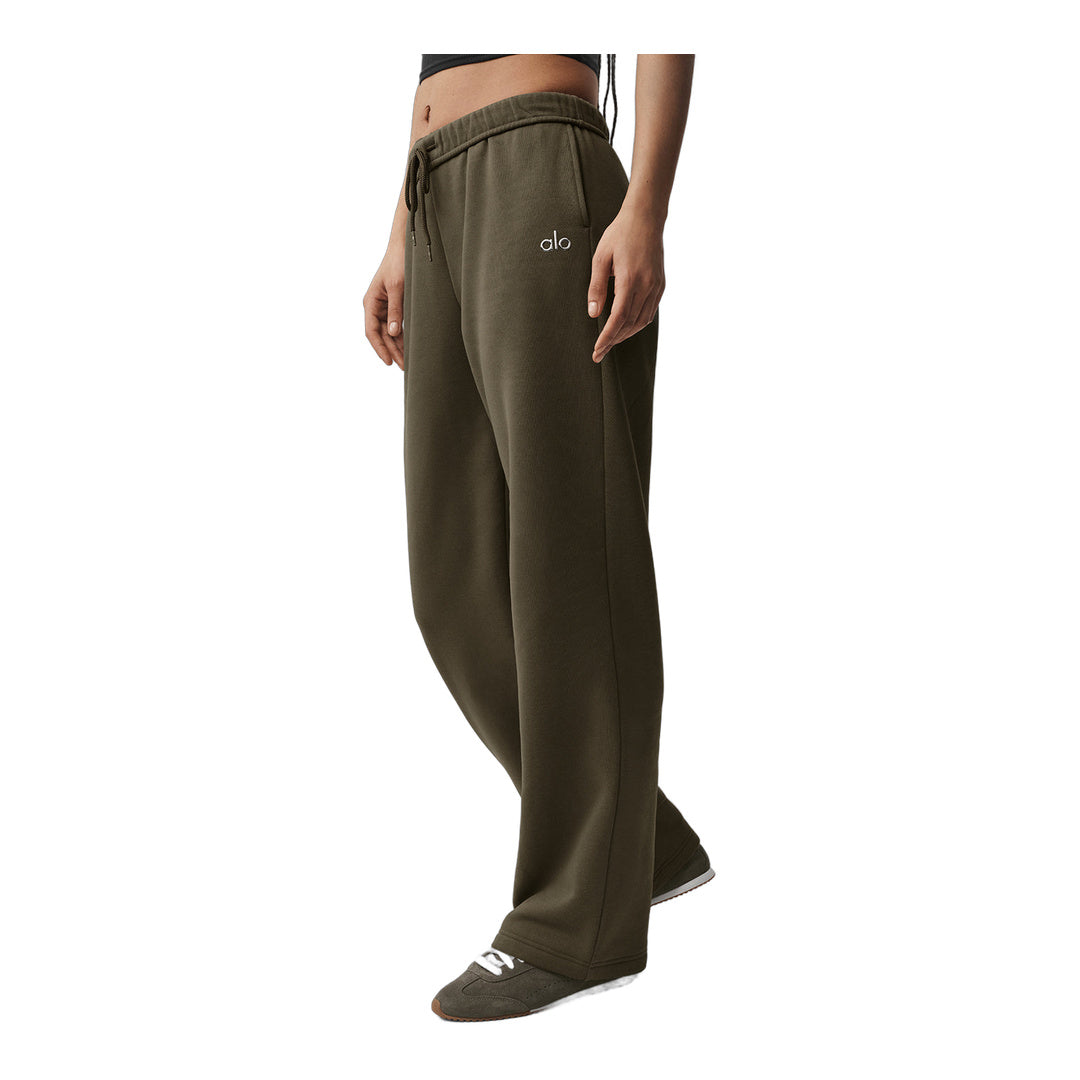 alo Accolade Straight Leg Sweatpant - Olive Tree