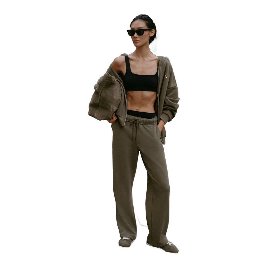 alo Accolade Straight Leg Sweatpant - Olive Tree