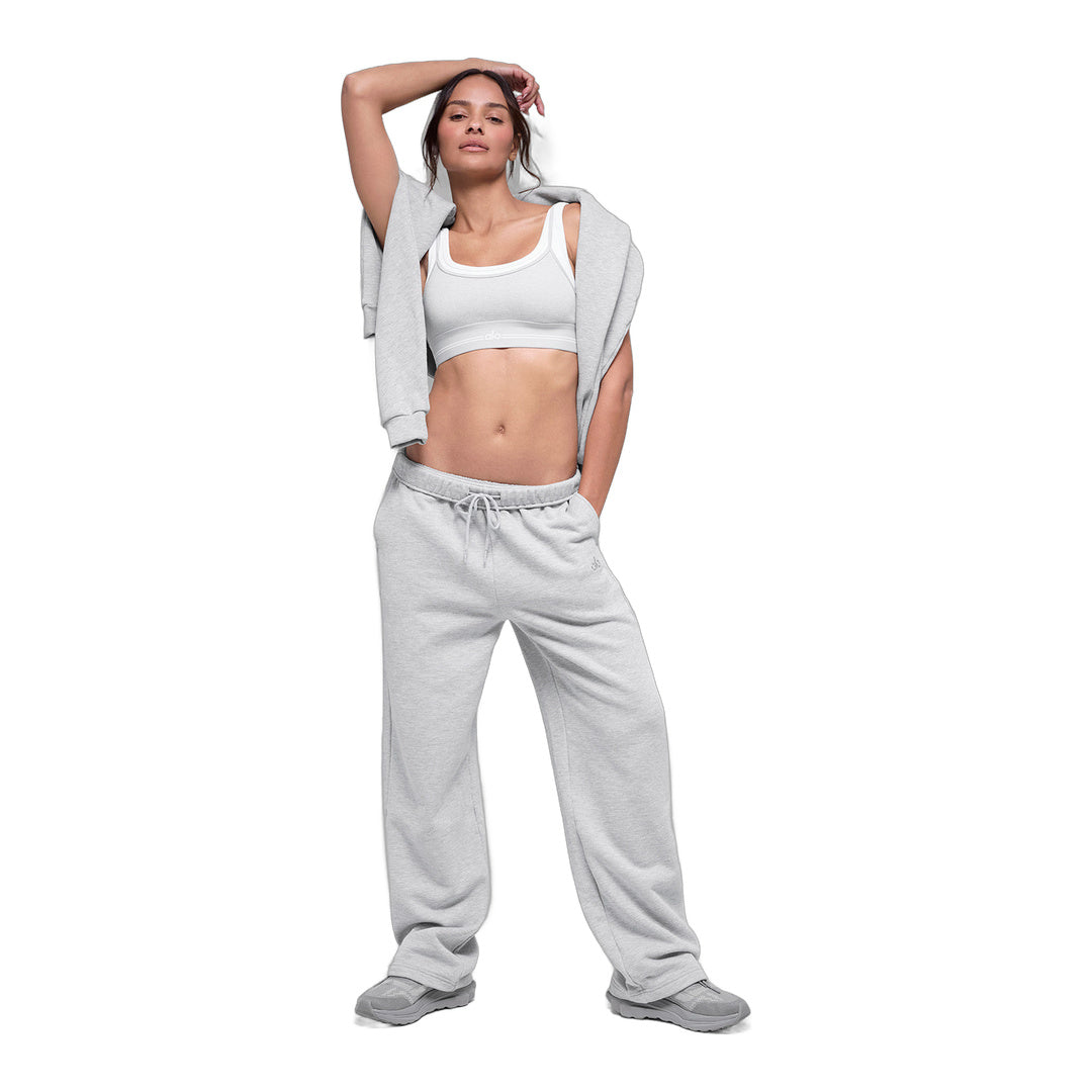 alo Accolade Straight Leg Sweatpant - Athletic Heather Grey