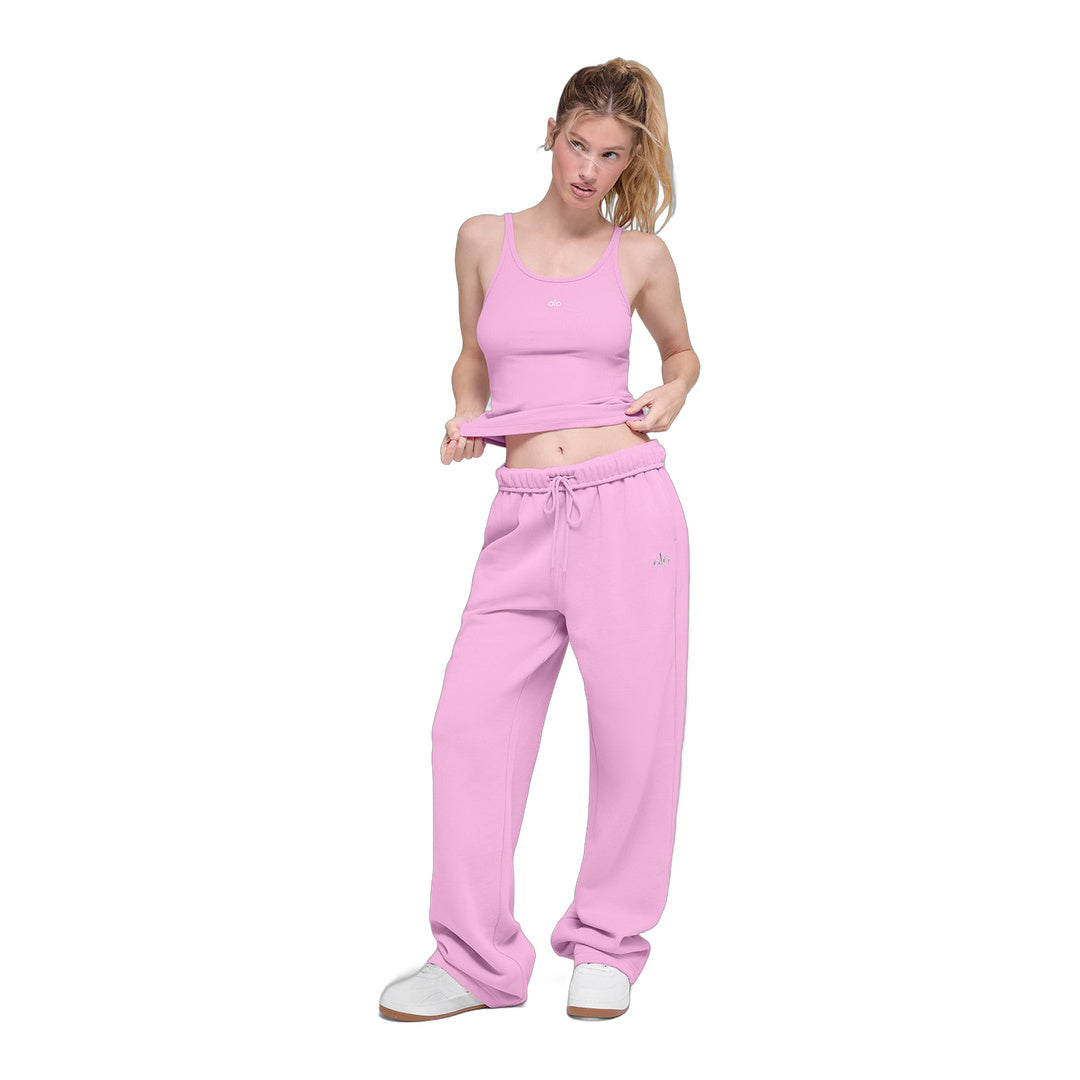 alo Accolade Straight Leg Sweatpant - Candy Heart Pink
