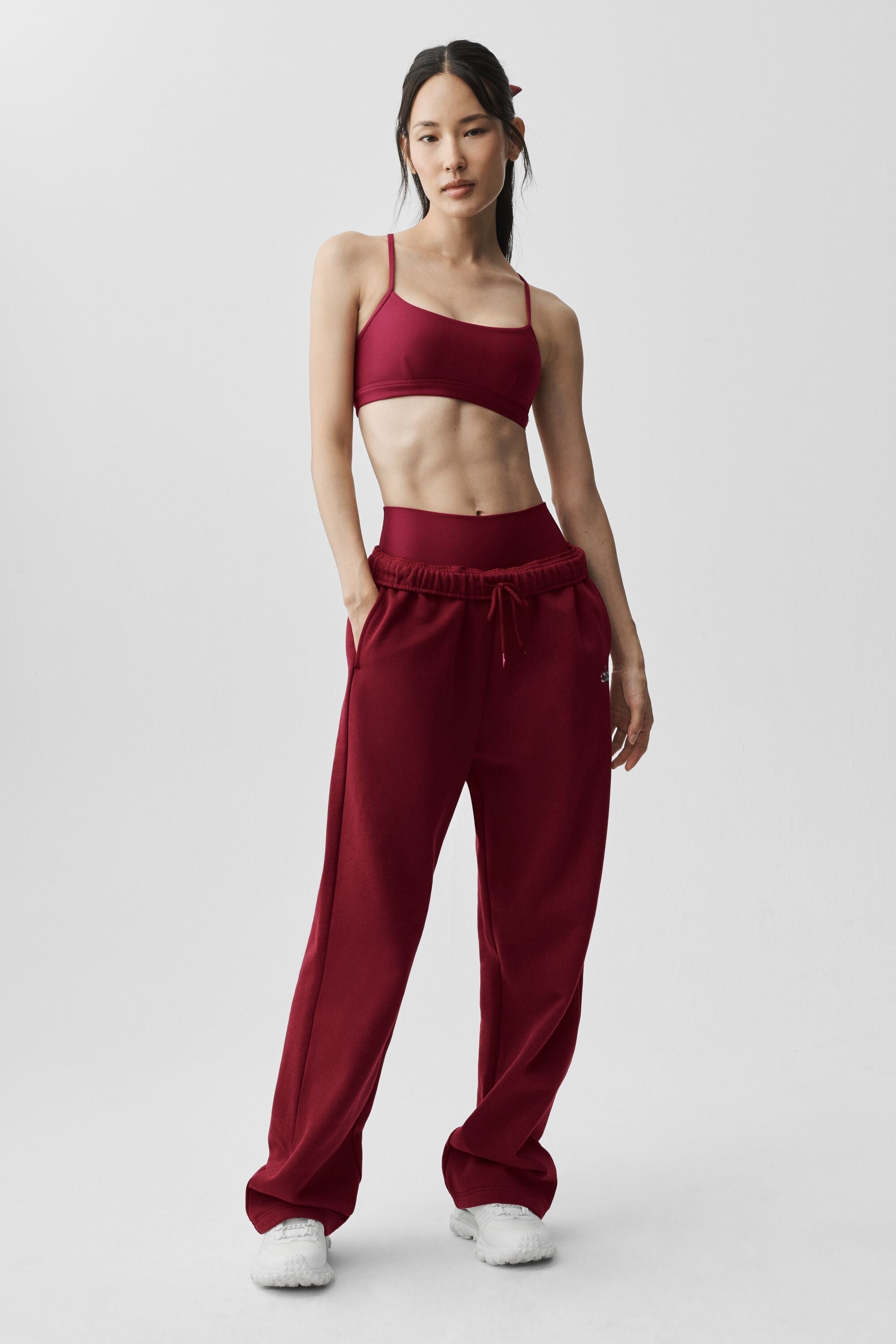 alo Accolade Straight Leg Sweatpant - Summer Romance Red