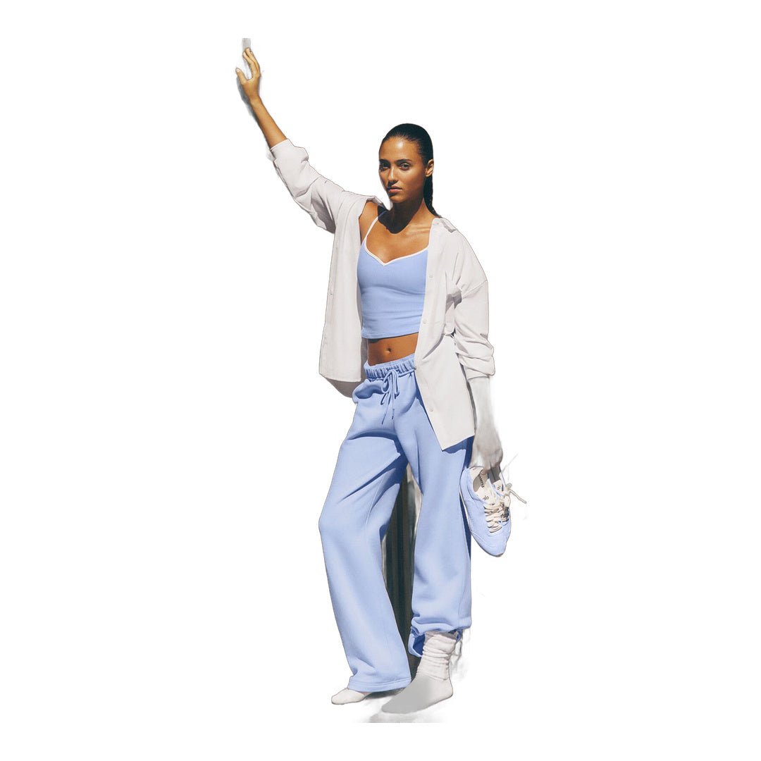 alo Accolade Straight Leg Sweatpant - Light Provence Blue