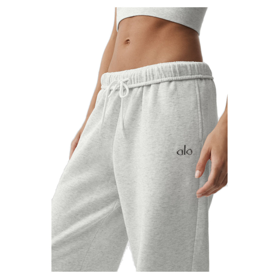 ALO Accolade Straight Leg Sweatpant - White Heather