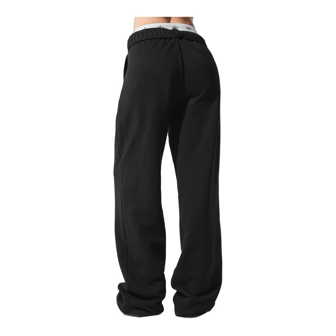 alo Accolade Straight Leg Sweatpant - Black