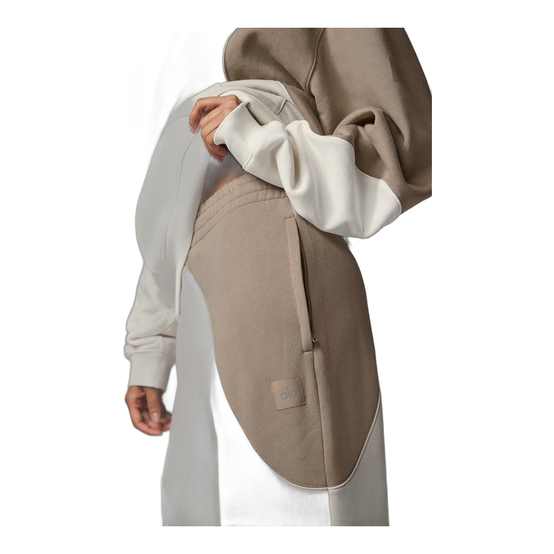 alo Make Waves Sweatpant - Ivory/Bone/Gravel