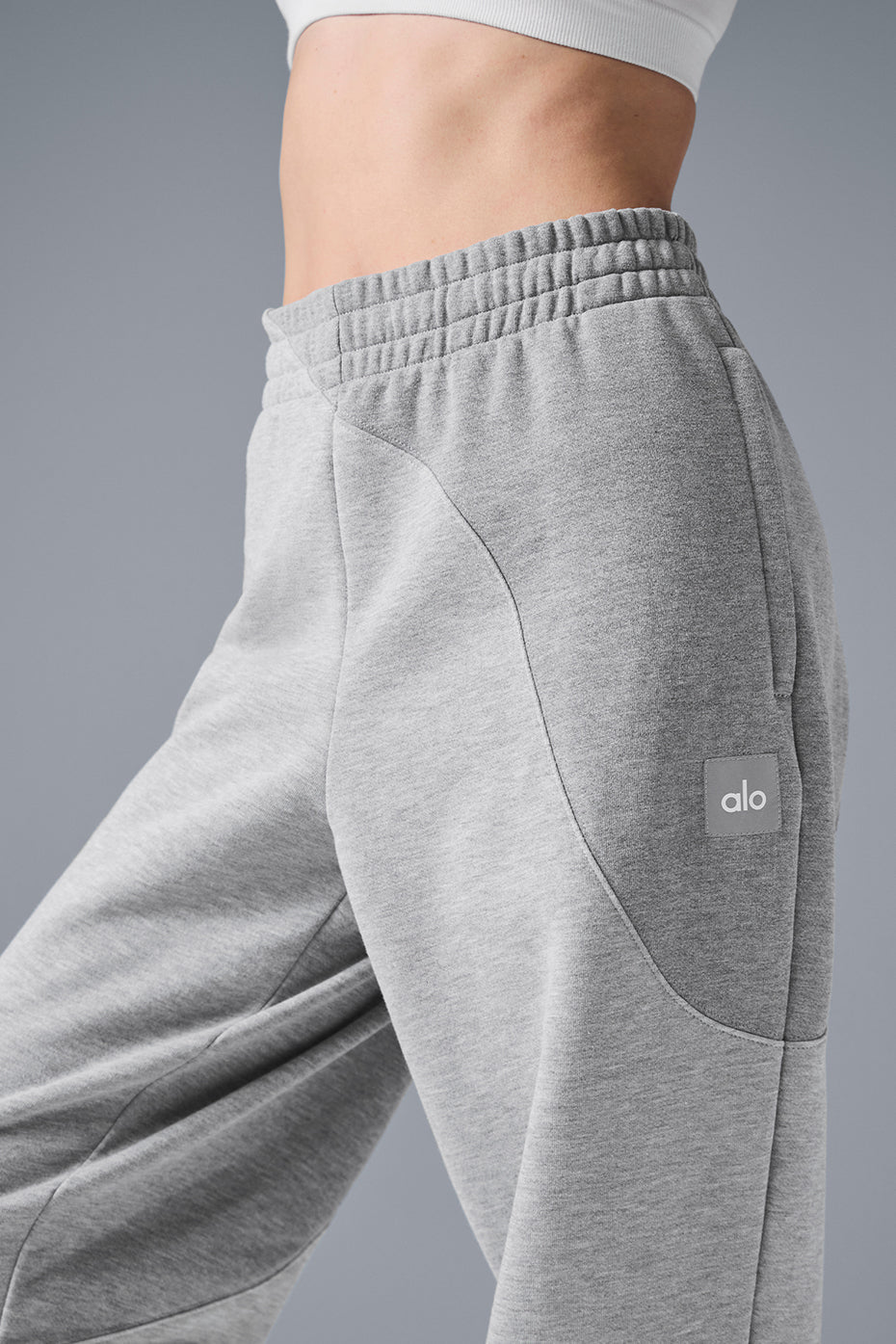 alo Make Waves Sweatpant - Athletic Heather Grey Tonal