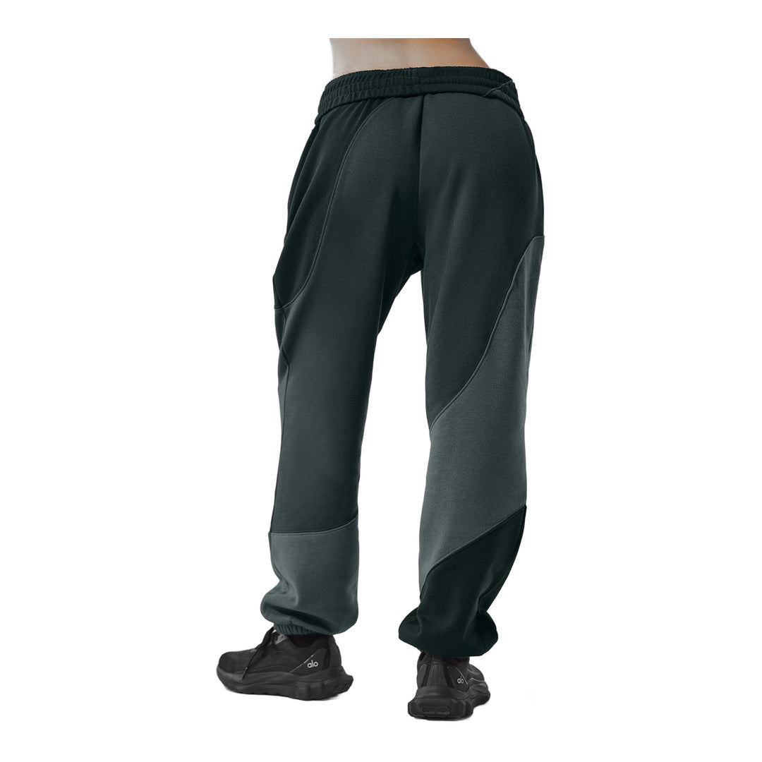 alo Make Waves Sweatpant - Charcoal Green Tonal