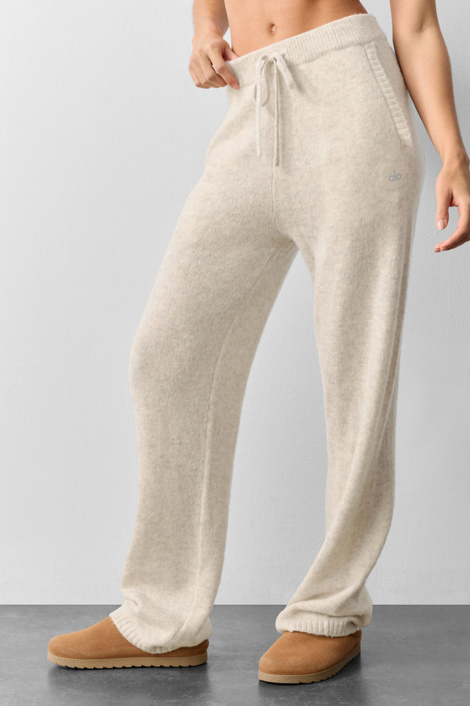 alo Wool Cashmere New Class Sweatpant - Oatmeal Heather